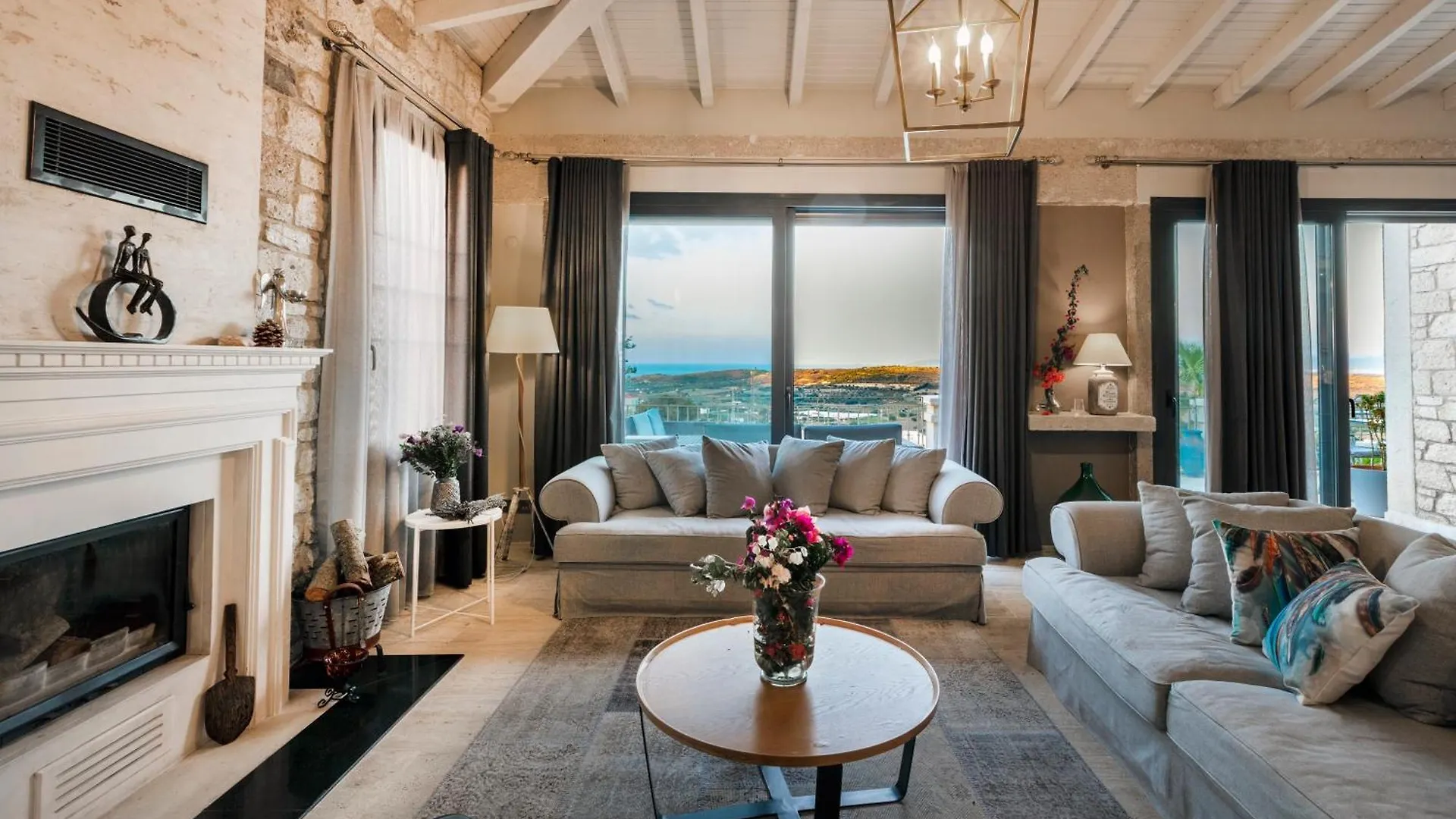 Villasunset With Sea, Chios And Sunset View Cesme Villa